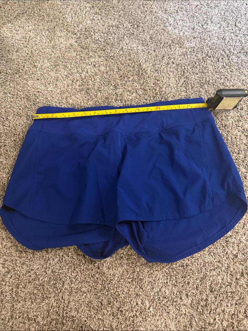 Lululemon Speed Up Running Shorts Royal Blue Size 10 - Picture 10 of 15